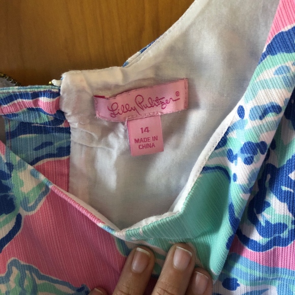 LILLY PULITZER~CATHY SHIFT DRESS~SIZE 14 - Picture 3 of 5